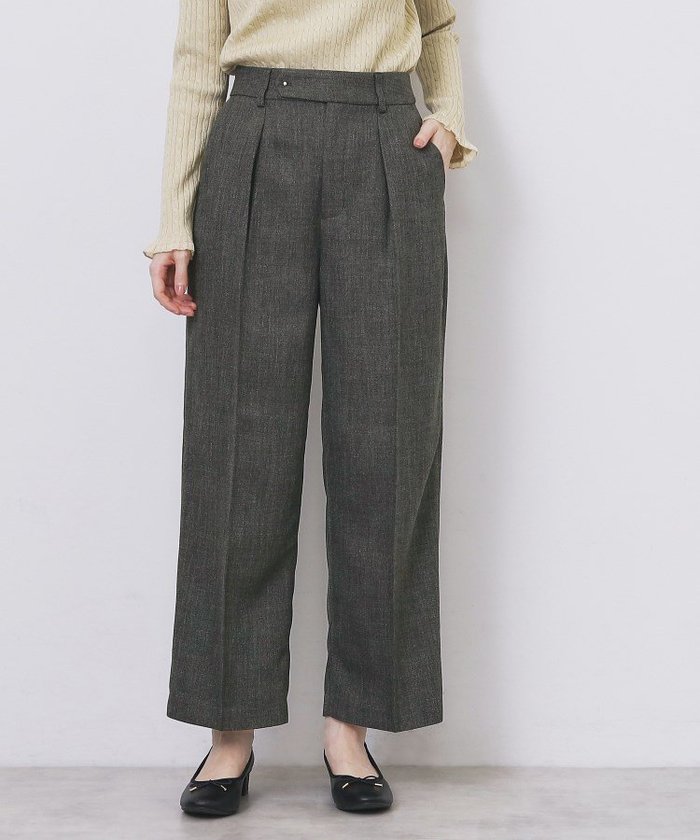 【インデックス/INDEX】のツィード調ワイドストレートパンツ【洗濯機OK/防シワ】 インテリア・キッズ・メンズ・レディースファッション・服の通販 founy(ファニー) https://founy.com/ ファッション Fashion レディースファッション Fashion for Women パンツ Pants & Trousers クラシカル Classical, Vintage-Inspired ストレート Straight, Straight Cut スマート Smart, Elegant センター Center, Center Line ツイード/ツィード Choker, Choker Necklace ツイード Twill, Twill Weave フロント Front, Front Design ポケット Pocket, Pocket Detail ワイド Wide, Wide Fit A/W・秋冬 Autumn/Winter エレガント 上品 Elegant |ID: prp329100004732085 ipo3291000000034453540