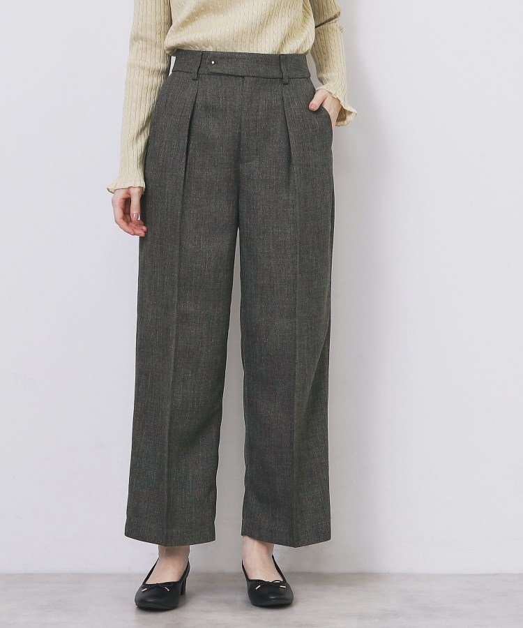 【インデックス/INDEX】のツィード調ワイドストレートパンツ【洗濯機OK/防シワ】 人気、トレンドファッション・服の通販 founy(ファニー) ファッション Fashion レディースファッション Fashion for Women パンツ Pants & Trousers クラシカル Classical, Vintage-Inspired ストレート Straight, Straight Cut スマート Smart, Elegant センター Center, Center Line ツイード/ツィード Choker, Choker Necklace ツイード Twill, Twill Weave フロント Front, Front Design ポケット Pocket, Pocket Detail ワイド Wide, Wide Fit A/W・秋冬 Autumn/Winter エレガント 上品 Elegant other-1|ID: prp329100004732085 ipo3291000000034453540