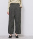 【インデックス/INDEX】のツィード調ワイドストレートパンツ【洗濯機OK/防シワ】 チャコールグレー|ID: prp329100004732085 ipo3291000000034453542