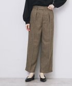 【インデックス/INDEX】のツィード調ワイドストレートパンツ【洗濯機OK/防シワ】 ブラウン|ID: prp329100004732085 ipo3291000000034453543