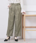 【インデックス/INDEX】のツィード調ワイドストレートパンツ【洗濯機OK/防シワ】 ベージュ|ID: prp329100004732085 ipo3291000000034453545