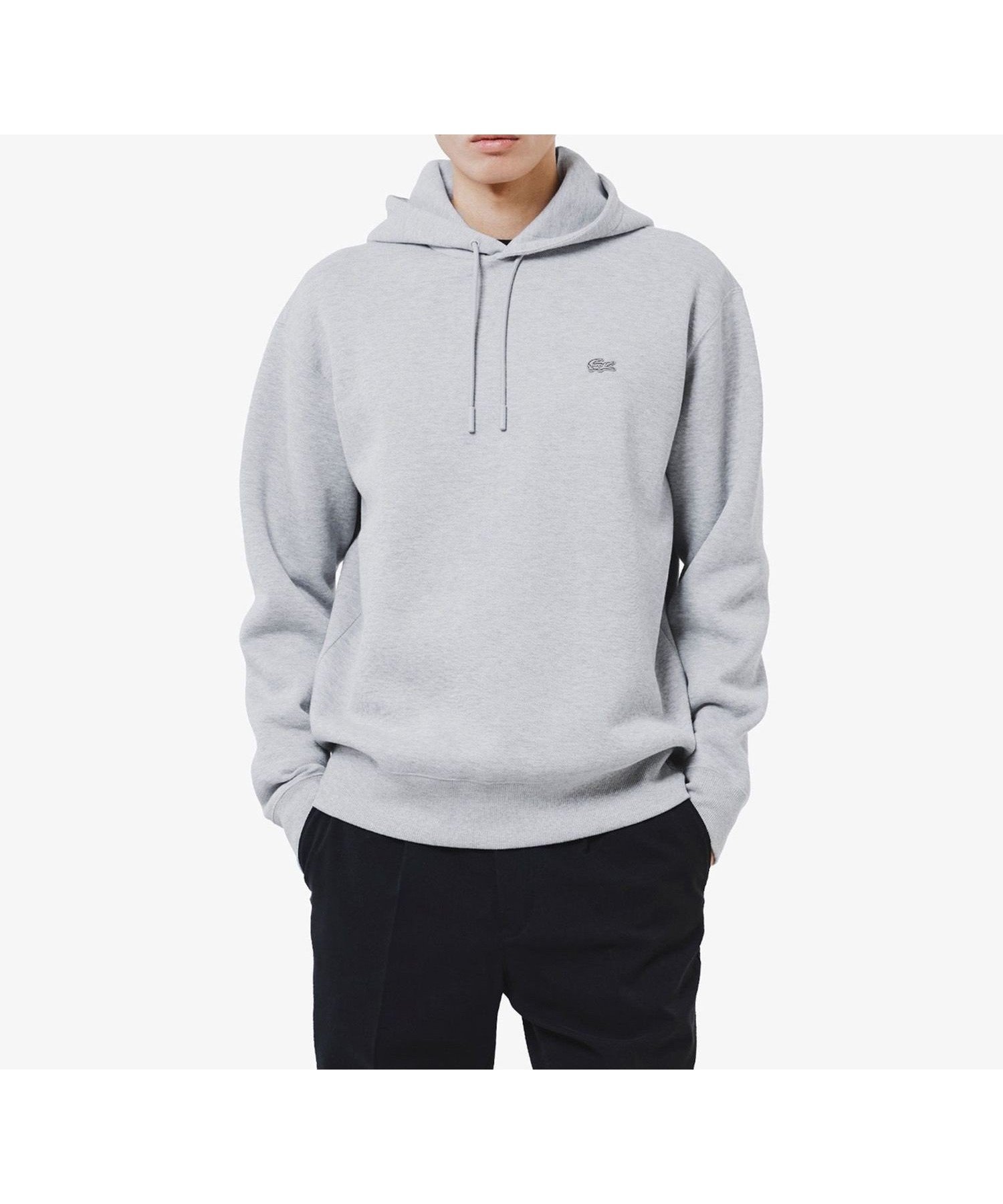 【ラコステ/LACOSTE】の鹿の子ニットワントーンフーディー / 鹿の子ニットプルオーバーパーカー インテリア・キッズ・メンズ・レディースファッション・服の通販 founy(ファニー) 　ファッション　Fashion　レディースファッション　Fashion for Women　トップス・カットソー　Cut & Sew Tops　ニット　Knit Tops & Sweaters　レディースパーカー・カジュアルフーディー　Casual Hoodies & Sweatshirts　カジュアルプルオーバー・ニットトップス　Pullovers & Knit Tops / Casual Pullovers　エレガント 上品　Elegant　鹿の子　Piqué, Kanoko Fabric　グレー|ID: prp329100004732119 ipo3291000000034506481