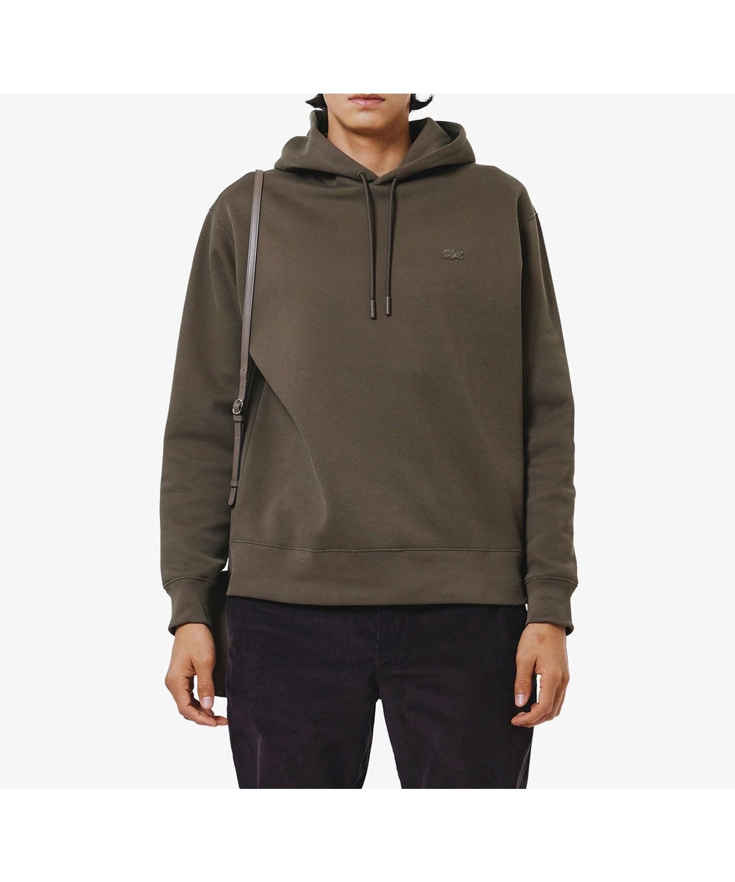 【ラコステ/LACOSTE】の鹿の子ニットワントーンフーディー / 鹿の子ニットプルオーバーパーカー インテリア・キッズ・メンズ・レディースファッション・服の通販 founy(ファニー) 　ファッション　Fashion　レディースファッション　Fashion for Women　トップス・カットソー　Cut & Sew Tops　ニット　Knit Tops & Sweaters　レディースパーカー・カジュアルフーディー　Casual Hoodies & Sweatshirts　カジュアルプルオーバー・ニットトップス　Pullovers & Knit Tops / Casual Pullovers　エレガント 上品　Elegant　鹿の子　Piqué, Kanoko Fabric　ダークブラウン|ID: prp329100004732119 ipo3291000000034506491