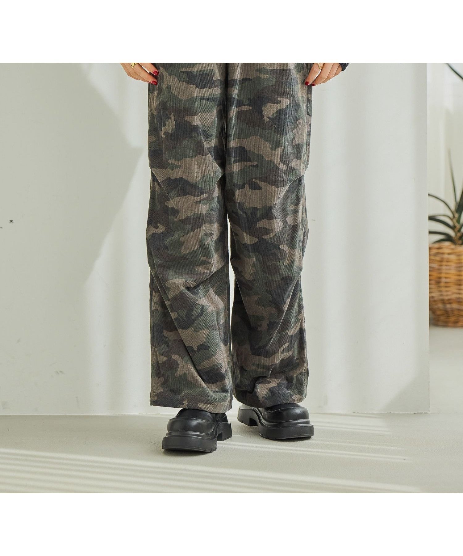 【ニコアンド/niko and】のプリントコーデュロイパンツ 人気、トレンドファッション・服の通販 founy(ファニー) 　ファッション　Fashion　レディースファッション　Fashion for Women　パンツ　Pants & Trousers　おすすめ　Recommended / Our Picks　コーデュロイ　Corduroy, Cord Fabric　シンプル　Simple, Minimal　トレンド　Trend, Trending Now　プリント　Print, Printed Pattern　ポケット　Pocket, Pocket Detail　レオパード　Leopard, Animal Print　 other-1|ID: prp329100004732123 ipo3291000000034914133