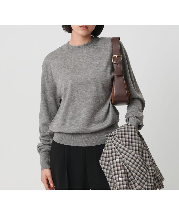 【ビューティ&ユース ユナイテッドアローズ/BEAUTY&YOUTH / UNITED ARROWS】のウールポリエステル ハイゲージクルーネックニット ウォッシャブル インテリア・キッズ・メンズ・レディースファッション・服の通販 founy(ファニー) https://founy.com/ ファッション Fashion レディースファッション Fashion for Women トップス・カットソー Cut & Sew Tops ニット Knit Tops & Sweaters ウォッシャブル Machine Washable スニーカー Sneakers, Trainers デニム Denim, Jeans Material ボトム Bottoms, Lower Wear ワイド Wide, Wide Fit 冬 Winter / This Winter |ID: prp329100004732131 ipo3291000000034481924