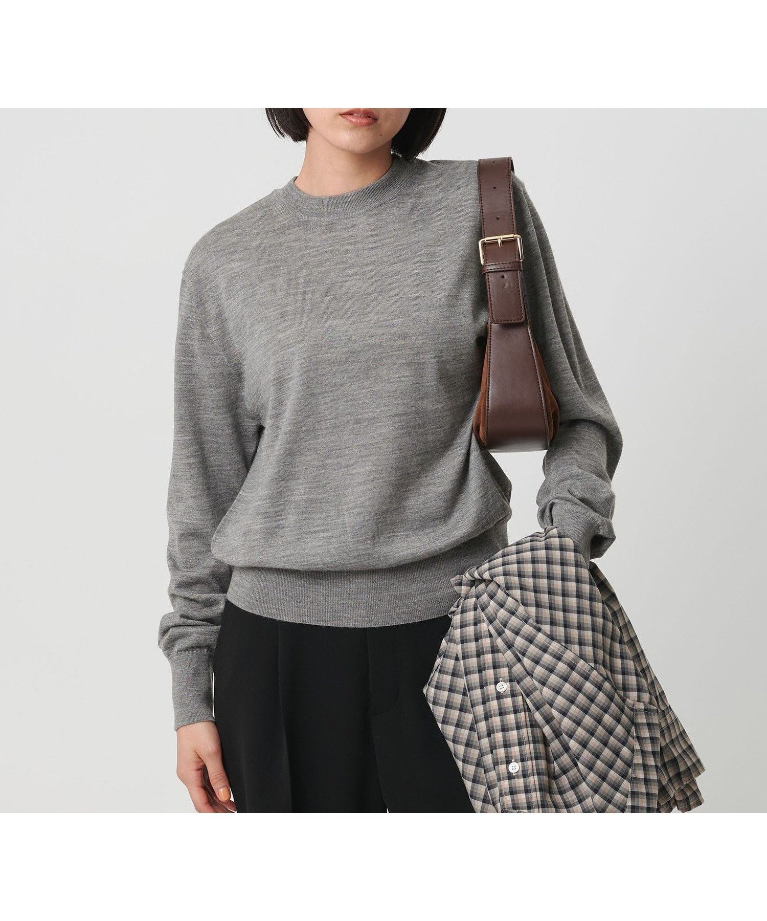 【ビューティ&ユース ユナイテッドアローズ/BEAUTY&YOUTH / UNITED ARROWS】のウールポリエステル ハイゲージクルーネックニット ウォッシャブル 人気、トレンドファッション・服の通販 founy(ファニー) ファッション Fashion レディースファッション Fashion for Women トップス・カットソー Cut & Sew Tops ニット Knit Tops & Sweaters ウォッシャブル Machine Washable スニーカー Sneakers, Trainers デニム Denim, Jeans Material ボトム Bottoms, Lower Wear ワイド Wide, Wide Fit 冬 Winter / This Winter other-1|ID: prp329100004732131 ipo3291000000034481924