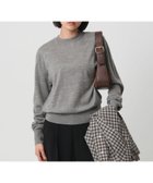 【ビューティ&ユース ユナイテッドアローズ/BEAUTY&YOUTH / UNITED ARROWS】のウールポリエステル ハイゲージクルーネックニット ウォッシャブル MD.GRAY|ID: prp329100004732131 ipo3291000000034481925