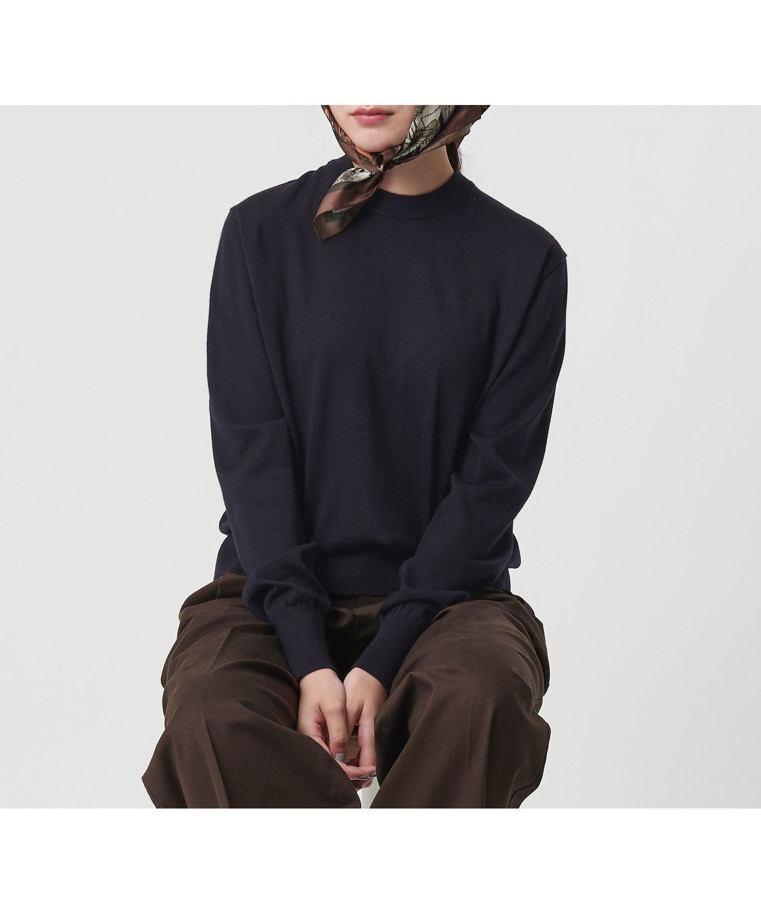 【ビューティ&ユース ユナイテッドアローズ/BEAUTY&YOUTH / UNITED ARROWS】のウールポリエステル ハイゲージクルーネックニット ウォッシャブル インテリア・キッズ・メンズ・レディースファッション・服の通販 founy(ファニー) ファッション Fashion レディースファッション Fashion for Women トップス・カットソー Cut & Sew Tops ニット Knit Tops & Sweaters ウォッシャブル Machine Washable スニーカー Sneakers, Trainers デニム Denim, Jeans Material ボトム Bottoms, Lower Wear ワイド Wide, Wide Fit 冬 Winter / This Winter NAVY|ID: prp329100004732131 ipo3291000000034481927