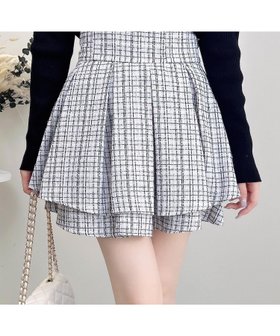 【イング/INGNI】の【WEB限定】ツイードタックミニフレアスカート 人気、トレンドファッション・服の通販 founy(ファニー) ファッション Fashion レディースファッション Fashion for Women スカート Skirts Aライン・フレアスカート A-Line & Flared Skirts ガーリー Girly, Feminine Style クラシカル Classical, Vintage-Inspired サイドジップ Side Zip, Side Zipper ショート Short, Short Length ダブル Double, Double-Breasted ツイード Twill, Twill Weave トレンド Trend, Trending Now フィット Fit, Slim Fit フェミニン Feminine, Girly フリル Frill, Ruffle フレア Flare, Flared ボトム Bottoms, Lower Wear ミニスカート Mini Skirt, Short Skirt ロング Long, Long-Length |ID:prp329100004732162