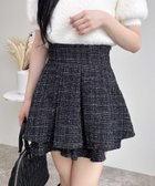 【イング/INGNI】の【WEB限定】ツイードタックミニフレアスカート クロ/ツイード|ID: prp329100004732162 ipo3291000000034632154