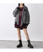 【ジーナシス/JEANASiS】のリバーシブルパファーフライトジャケット ブラック×ブラックデニム|ID: prp329100004732178 ipo3291000000034642311