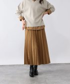 【グローバルワーク/GLOBAL WORK】のピーチサテンプリーツスカート/一部店舗限定/593379 キャメル52|ID: prp329100004732185 ipo3291000000034549113