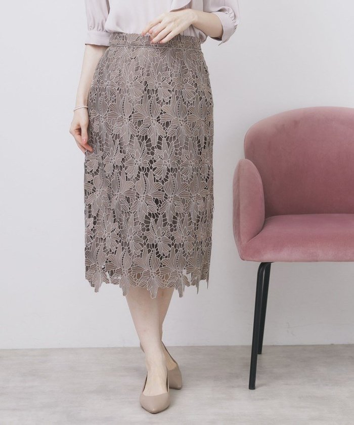 【インデックス/INDEX】の《S-3Lサイズ》バイカラーレースタイトスカート【洗濯機洗い可】 インテリア・キッズ・メンズ・レディースファッション・服の通販 founy(ファニー) https://founy.com/ ファッション Fashion レディースファッション Fashion for Women スカート Skirts サテン Satin, Glossy Fabric シンプル Simple, Minimal スマート Smart, Elegant 定番 Standard, Basic Item フィット Fit, Slim Fit フラワー Flower, Floral ポケット Pocket, Pocket Detail モチーフ Motif, Design Theme レース Lace, Lace Fabric エレガント 上品 Elegant |ID: prp329100004732197 ipo3291000000034659001