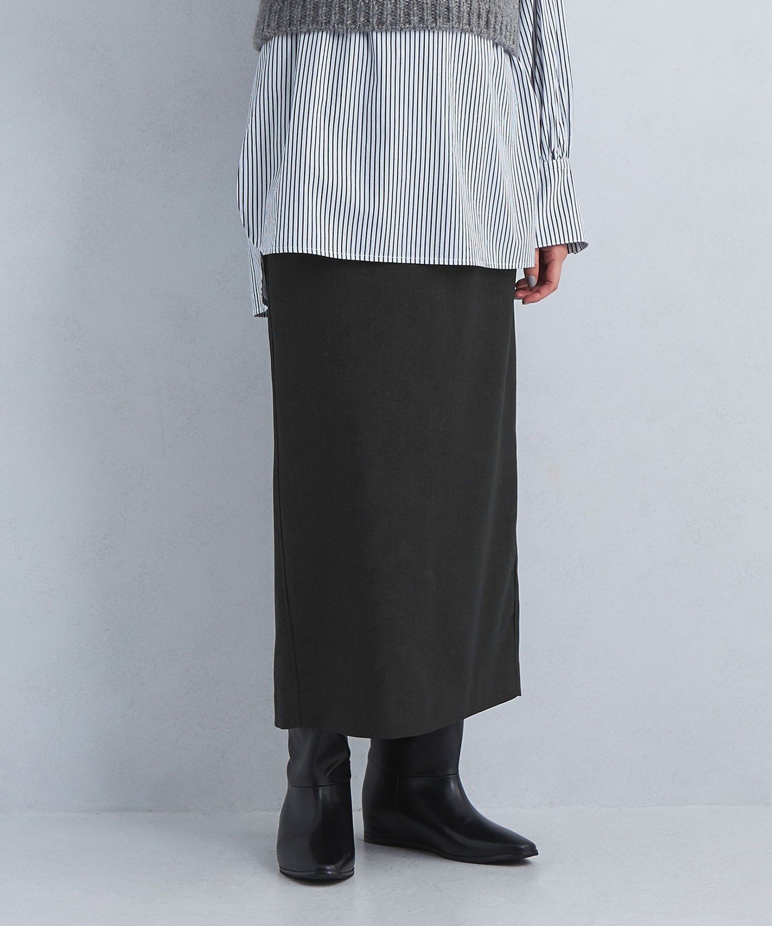 【ユナイテッドアローズ/UNITED ARROWS】のsize SHORTあり ツイードライク タイト スカート 人気、トレンドファッション・服の通販 founy(ファニー) ファッション Fashion レディースファッション Fashion for Women スカート Skirts 秋 Autumn キャミソール Camisole, Spaghetti Strap Top スウェット / スエット Sweatshirt, Sweatwear ストレート Straight, Straight Cut スリット Slit, Slit Detail チェック Check, Plaid, Tartan ツイル Twist, Twisted Detail ツイード Twill, Twill Weave フロント Front, Front Design ベスト Vest, Waistcoat ポケット Pocket, Pocket Detail 冬 Winter / This Winter A/W・秋冬 Autumn/Winter アウトレット Outlet / Clearance エレガント 上品 Elegant ビジネス 仕事 通勤 Business / Work / Commuting other-1|ID: prp329100004732210 ipo3291000000034586977