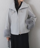 【リベルモア/libelle more】のビット付きファーショートコート 人気、トレンドファッション・服の通販 founy(ファニー) ファッション Fashion レディースファッション Fashion for Women アウター Coat / Outerwear Collection コート・ロングコート・ピーコート Long Coats, Peacoats & More オケージョン Occasion Wear ショート Short, Short Length シンプル Simple, Minimal デニム Denim, Jeans Material ハイネック High Neck, Mock Neck ポケット Pocket, Pocket Detail 冬 Winter / This Winter A/W・秋冬 Autumn/Winter 再入荷 Restock / Back in Stock おすすめ Recommended / Our Picks エレガント 上品 Elegant クリスマス X'mas Christmas / X'mas 入学式 Entrance Ceremony 卒業式 Graduation Ceremony ビジネス 仕事 通勤 Business / Work / Commuting 結婚式 Wedding thumbnail グレー|ID: prp329100004732236 ipo3291000000034499534