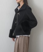 【リベルモア/libelle more】のビット付きファーショートコート 人気、トレンドファッション・服の通販 founy(ファニー) ファッション Fashion レディースファッション Fashion for Women アウター Coat / Outerwear Collection コート・ロングコート・ピーコート Long Coats, Peacoats & More オケージョン Occasion Wear ショート Short, Short Length シンプル Simple, Minimal デニム Denim, Jeans Material ハイネック High Neck, Mock Neck ポケット Pocket, Pocket Detail 冬 Winter / This Winter A/W・秋冬 Autumn/Winter 再入荷 Restock / Back in Stock おすすめ Recommended / Our Picks エレガント 上品 Elegant クリスマス X'mas Christmas / X'mas 入学式 Entrance Ceremony 卒業式 Graduation Ceremony ビジネス 仕事 通勤 Business / Work / Commuting 結婚式 Wedding thumbnail クロ|ID: prp329100004732236 ipo3291000000034499536