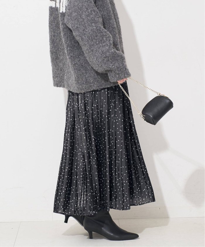 【スローブ イエナ/SLOBE IENA】のドットプリーツスカート インテリア・キッズ・メンズ・レディースファッション・服の通販 founy(ファニー) https://founy.com/ ファッション Fashion レディースファッション Fashion for Women スカート Skirts プリーツスカート / 上品フェミニンスタイル Pleated Skirts 2025年 2025 2025-2026秋冬・A/W Autumn/Winter 2025–26 AW25–26 ドット Polka Dot, Dot Pattern プリーツ Pleats, Pleated ホリデーシーズン Holiday Season リラックス Relax, Relaxed Fit エレガント 上品 Elegant |ID: prp329100004732285 ipo3291000000034587206