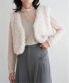 【ヴァンス エクスチェンジ/VENCE EXCHANGE】のプードルファーショートベスト 人気、トレンドファッション・服の通販 founy(ファニー) ファッション Fashion レディースファッション Fashion for Women アウター Coat / Outerwear Collection トップス・カットソー Cut & Sew Tops ベスト&ジレ / 重ね着スタイル Vests & Gilets おすすめ Recommended / Our Picks ショート Short, Short Length シンプル Simple, Minimal フェイクファー Faux Fur, Imitation Fur ベスト Vest, Waistcoat ボトム Bottoms, Lower Wear 無地 Plain, Solid Color thumbnail オフホワイト|ID: prp329100004732292 ipo3291000000034272822