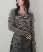 【リアン/Lian】のシアーベロアシャーリングプルオーバー 人気、トレンドファッション・服の通販 founy(ファニー) ファッション Fashion レディースファッション Fashion for Women トップス・カットソー Cut & Sew Tops カジュアルプルオーバー・ニットトップス Pullovers & Knit Tops / Casual Pullovers ベロアトップス Velour Tops / Velvet-Look Items thumbnail グレー|ID: prp329100004732390 ipo3291000000034234886