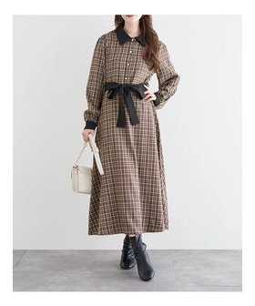 【ルディックパーク/LUDIC PARK】のクレリックチェックワンピース 人気、トレンドファッション・服の通販 founy(ファニー) ファッション Fashion レディースファッション Fashion for Women ワンピース Dresses カフス Cuff Design クラシカル Classical, Vintage-Inspired ジャケット Jacket, Outerwear チェック Check, Plaid, Tartan リボン Ribbon, Bow エレガント 上品 Elegant 無地 Plain, Solid Color A/W・秋冬 Autumn/Winter ビジネス 仕事 通勤 Business / Work / Commuting |ID:prp329100004732451