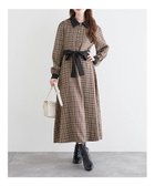 【ルディックパーク/LUDIC PARK】のクレリックチェックワンピース 人気、トレンドファッション・服の通販 founy(ファニー) ファッション Fashion レディースファッション Fashion for Women ワンピース Dresses カフス Cuff Design クラシカル Classical, Vintage-Inspired ジャケット Jacket, Outerwear チェック Check, Plaid, Tartan リボン Ribbon, Bow エレガント 上品 Elegant 無地 Plain, Solid Color A/W・秋冬 Autumn/Winter ビジネス 仕事 通勤 Business / Work / Commuting thumbnail 茶|ID: prp329100004732451 ipo3291000000034183383