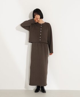 【エヌ ナチュラルビューティーベーシック/N.Natural Beauty basic】のフクレジャガードセットアップ 人気、トレンドファッション・服の通販 founy(ファニー) ファッション Fashion レディースファッション Fashion for Women セットアップ Matching Sets カットソー Cut and Sewn Top カーディガン Cardigan, Knitwear セットアップ Set-Up, Coordinated Outfit ビジネス 仕事 通勤 Business / Work / Commuting |ID:prp329100004732481