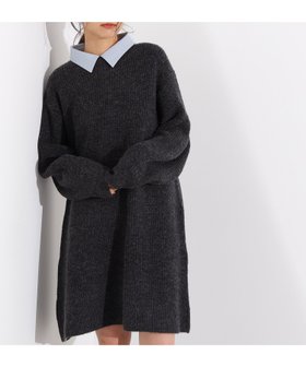 【エヌ ナチュラルビューティーベーシック/N.Natural Beauty basic】の襟付ミニニットワンピース 人気、トレンドファッション・服の通販 founy(ファニー) ファッション Fashion レディースファッション Fashion for Women ワンピース Dresses ニットワンピース Knit Dresses おすすめ Recommended / Our Picks トレンド Trend, Trending Now ミドル Middle Length, Mid Height リラックス Relax, Relaxed Fit 畦 Ribbed Knit |ID:prp329100004732483