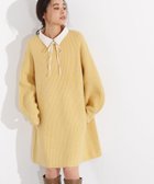 【エヌ ナチュラルビューティーベーシック/N.Natural Beauty basic】の襟付ミニニットワンピース 人気、トレンドファッション・服の通販 founy(ファニー) ファッション Fashion レディースファッション Fashion for Women ワンピース Dresses ニットワンピース Knit Dresses おすすめ Recommended / Our Picks トレンド Trend, Trending Now ミドル Middle Length, Mid Height リラックス Relax, Relaxed Fit 畦 Ribbed Knit thumbnail イエロー|ID: prp329100004732483 ipo3291000000034183513