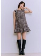 【リリーブラウン/Lily Brown】のL.B CANDY STOCK ツイードビジューAラインミニワンピース 人気、トレンドファッション・服の通販 founy(ファニー) ファッション Fashion レディースファッション Fashion for Women ワンピース Dresses おすすめ Recommended / Our Picks ジャケット Jacket, Outerwear スマート Smart, Elegant ツイード Twill, Twill Weave ビジュー Bijou, Jewel-like Accent フリル Frill, Ruffle thumbnail BRW[058]|ID: prp329100004732494 ipo3291000000034530793