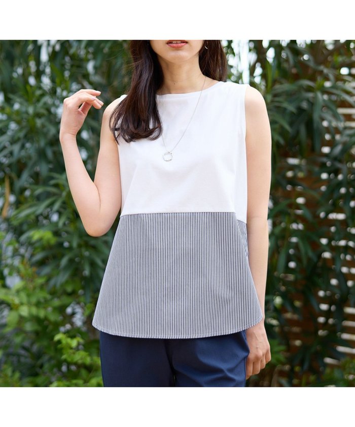 【エニー/ANY】の【洗濯機可】ラウンドヘムコンビインナー インテリア・キッズ・メンズ・レディースファッション・服の通販 founy(ファニー) https://founy.com/ ファッション Fashion レディースファッション Fashion for Women インナー Innerwear カットソー Cut and Sewn Top ジャケット Jacket, Outerwear トレンド Trend, Trending Now ベスト Vest, Waistcoat 再入荷 Restock / Back in Stock |ID: prp329100004732513 ipo3291000000034468486