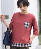 【デコイ/DECOY Since1981】のレイヤードプルオーバー 人気、トレンドファッション・服の通販 founy(ファニー) ファッション Fashion レディースファッション Fashion for Women トップス・カットソー Cut & Sew Tops カジュアルプルオーバー・ニットトップス Pullovers & Knit Tops / Casual Pullovers チェック Check, Plaid, Tartan ポケット Pocket, Pocket Detail ロンドン London Style, British Inspired ワンポイント One Point, Statement Accent thumbnail レッド|ID: prp329100004732540 ipo3291000000034583323