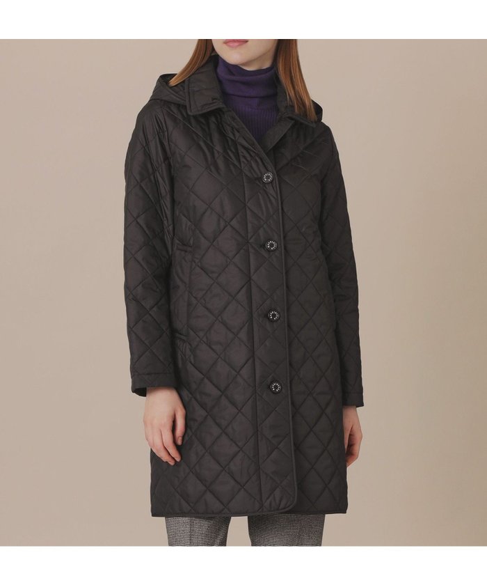 【マッキントッシュ ロンドン/MACKINTOSH LONDON】のキルティングタフタフーデットコート インテリア・キッズ・メンズ・レディースファッション・服の通販 founy(ファニー) https://founy.com/ ファッション Fashion レディースファッション Fashion for Women アウター Coat / Outerwear Collection コート・ロングコート・ピーコート Long Coats, Peacoats & More エレガント 上品 Elegant キルト Quilt, Quilted Fabric タフタ Taffeta, Structured Fabric 冬 Winter / This Winter 定番 Standard, Basic Item 春 Spring 秋 Autumn |ID: prp329100004732566 ipo3291000000034510443