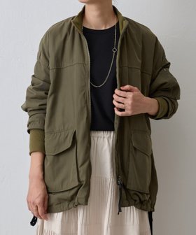 【ビアズリー/BEARDSLEY】のフレアMA-1ブルゾン 人気、トレンドファッション・服の通販 founy(ファニー) ファッション Fashion レディースファッション Fashion for Women アウター Coat / Outerwear Collection ブルゾンジャケット・スポーティアウター Blouson Jackets MA-1ジャケット MA-1 Bomber Jackets / Flight Jackets ジャケット Jacket, Outerwear デニム Denim, Jeans Material ドローコード Drawcord, Drawstring Cord フレア Flare, Flared ブルゾン Blouson, Bomber Jacket ポケット Pocket, Pocket Detail メンズ Men's, Menswear ロング Long, Long-Length 再入荷 Restock / Back in Stock |ID:prp329100004732567