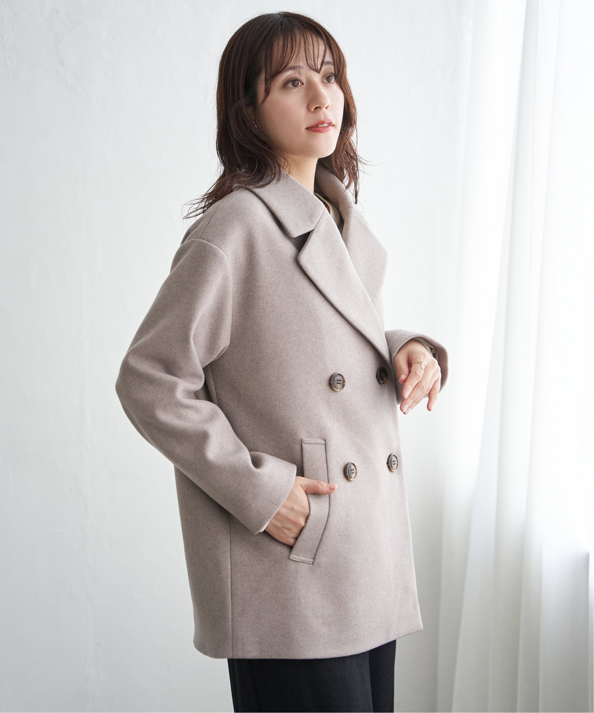 【イッカ/ikka】のウールライクストレッチテーラーコート インテリア・キッズ・メンズ・レディースファッション・服の通販 founy(ファニー) 　ファッション　Fashion　レディースファッション　Fashion for Women　アウター　Coat / Outerwear Collection　コート・ロングコート・ピーコート　Long Coats, Peacoats & More　ショルダー　Shoulder, Shoulder Strap　ストレッチ　Stretch, Stretchy Fabric　ドロップ　Drop Shoulder, Dropped Style　メルトン　Melton, Heavy Wool　リラックス　Relax, Relaxed Fit　冬　Winter / This Winter　コーヒー|ID: prp329100004732577 ipo3291000000034284123