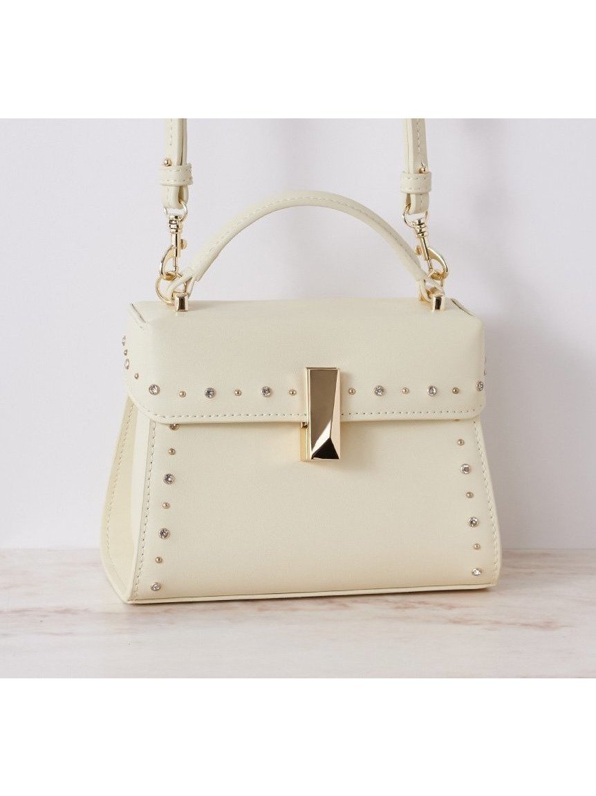 【セルフォード/CELFORD】の【リュタン】ビジュースタッズポシェット インテリア・キッズ・メンズ・レディースファッション・服の通販 founy(ファニー) 　雑誌掲載アイテム　Magazine Picks & Fashion Features　ファッション雑誌　Fashion Magazines　ビジンヒャッカ　美人百花　ファッション　Fashion　レディースファッション　Fashion for Women　クリスタル　Crystal, Swarovski　3月号　March Issue　スタッズ　Studs, Metal Accents　スマート　Smart, Elegant　雑誌　Magazine, Fashion Magazine　人気　Popular, Best Seller　ビジュー　Bijou, Jewel-like Accent　ポシェット　Pochette, Mini Bag　モチーフ　Motif, Design Theme　エレガント 上品　Elegant　YEL[032]|ID: prp329100004732642 ipo3291000000034531745