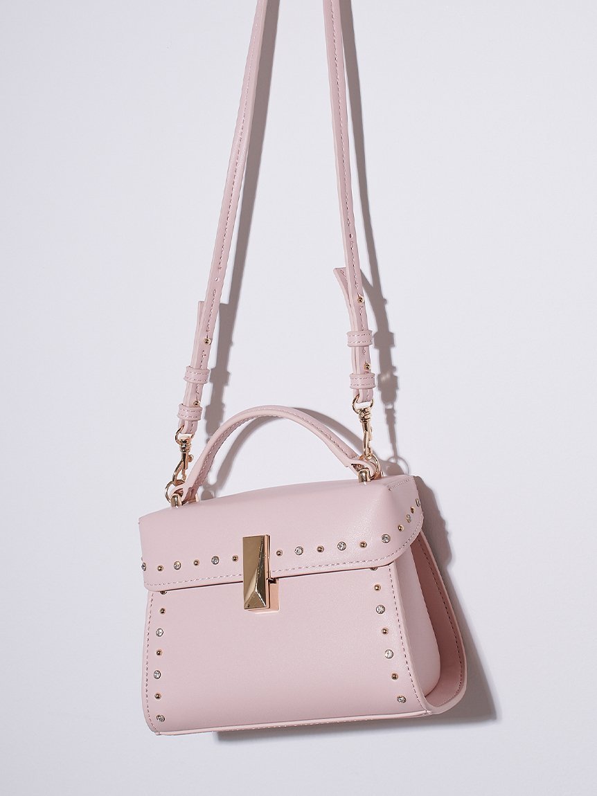 【セルフォード/CELFORD】の【リュタン】ビジュースタッズポシェット インテリア・キッズ・メンズ・レディースファッション・服の通販 founy(ファニー) 　雑誌掲載アイテム　Magazine Picks & Fashion Features　ファッション雑誌　Fashion Magazines　ビジンヒャッカ　美人百花　ファッション　Fashion　レディースファッション　Fashion for Women　クリスタル　Crystal, Swarovski　3月号　March Issue　スタッズ　Studs, Metal Accents　スマート　Smart, Elegant　雑誌　Magazine, Fashion Magazine　人気　Popular, Best Seller　ビジュー　Bijou, Jewel-like Accent　ポシェット　Pochette, Mini Bag　モチーフ　Motif, Design Theme　エレガント 上品　Elegant　LPNK[061]|ID: prp329100004732642 ipo3291000000034787925