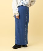 【レプシィム ローリーズファーム/LEPSIM LOWRYS FARM】の【産前・産後対応】マタニティ/配色メローニットスカート ブルー87|ID: prp329100004732770 ipo3291000000035165914