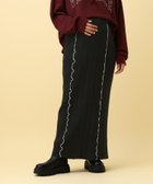 【レプシィム ローリーズファーム/LEPSIM LOWRYS FARM】の【産前・産後対応】マタニティ/配色メローニットスカート ブラック09|ID: prp329100004732770 ipo3291000000035165915