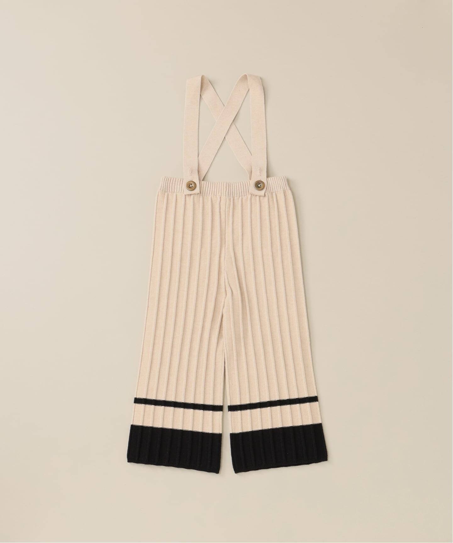 【イエナアンファン/IENA ENFANT / KIDS】の【 PAL/アンドパル】ニットサロペット baby-kids(80cm-120cm) インテリア・キッズ・メンズ・レディースファッション・服の通販 founy(ファニー) 　ファッション　Fashion　キッズファッション　Fashion for Kids　スマート　Smart, Elegant　セットアップ　Set-Up, Coordinated Outfit　人気　Popular, Best Seller　別注　Limited Edition, Custom Order　ロンパース　Romper, Jumpsuit　ワイド　Wide, Wide Fit　ベージュ|ID: prp329100004732773 ipo3291000000034185973