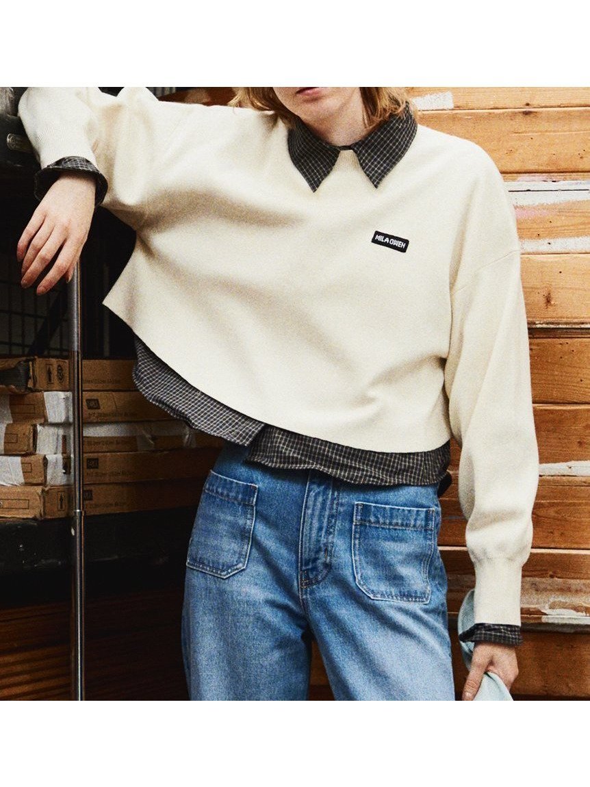 【ミラオーウェン/Mila Owen】のクロップドクルーネックニット 人気、トレンドファッション・服の通販 founy(ファニー) 雑誌掲載アイテム Magazine Picks & Fashion Features ファッション雑誌 Fashion Magazines オッジ Oggi ファッション Fashion レディースファッション Fashion for Women トップス・カットソー Cut & Sew Tops ニット Knit Tops & Sweaters コンパクト Compact, Small Size 11月号 November Issue シンプル Simple, Minimal スマート Smart, Elegant 雑誌 Magazine, Fashion Magazine 定番 Standard, Basic Item バランス Balance, Style Balance ボトム Bottoms, Lower Wear ワイド Wide, Wide Fit おすすめ Recommended / Our Picks other-1|ID: prp329100004732831 ipo3291000000034543003