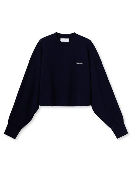 【ミラオーウェン/Mila Owen】のクロップドクルーネックニット インテリア・キッズ・メンズ・レディースファッション・服の通販 founy(ファニー) 　雑誌掲載アイテム　Magazine Picks & Fashion Features　ファッション雑誌　Fashion Magazines　オッジ　Oggi　ファッション　Fashion　レディースファッション　Fashion for Women　トップス・カットソー　Cut & Sew Tops　ニット　Knit Tops & Sweaters　コンパクト　Compact, Small Size　11月号　November Issue　シンプル　Simple, Minimal　スマート　Smart, Elegant　雑誌　Magazine, Fashion Magazine　定番　Standard, Basic Item　バランス　Balance, Style Balance　ボトム　Bottoms, Lower Wear　ワイド　Wide, Wide Fit　おすすめ　Recommended / Our Picks　NVY[089]|ID: prp329100004732831 ipo3291000000034543006