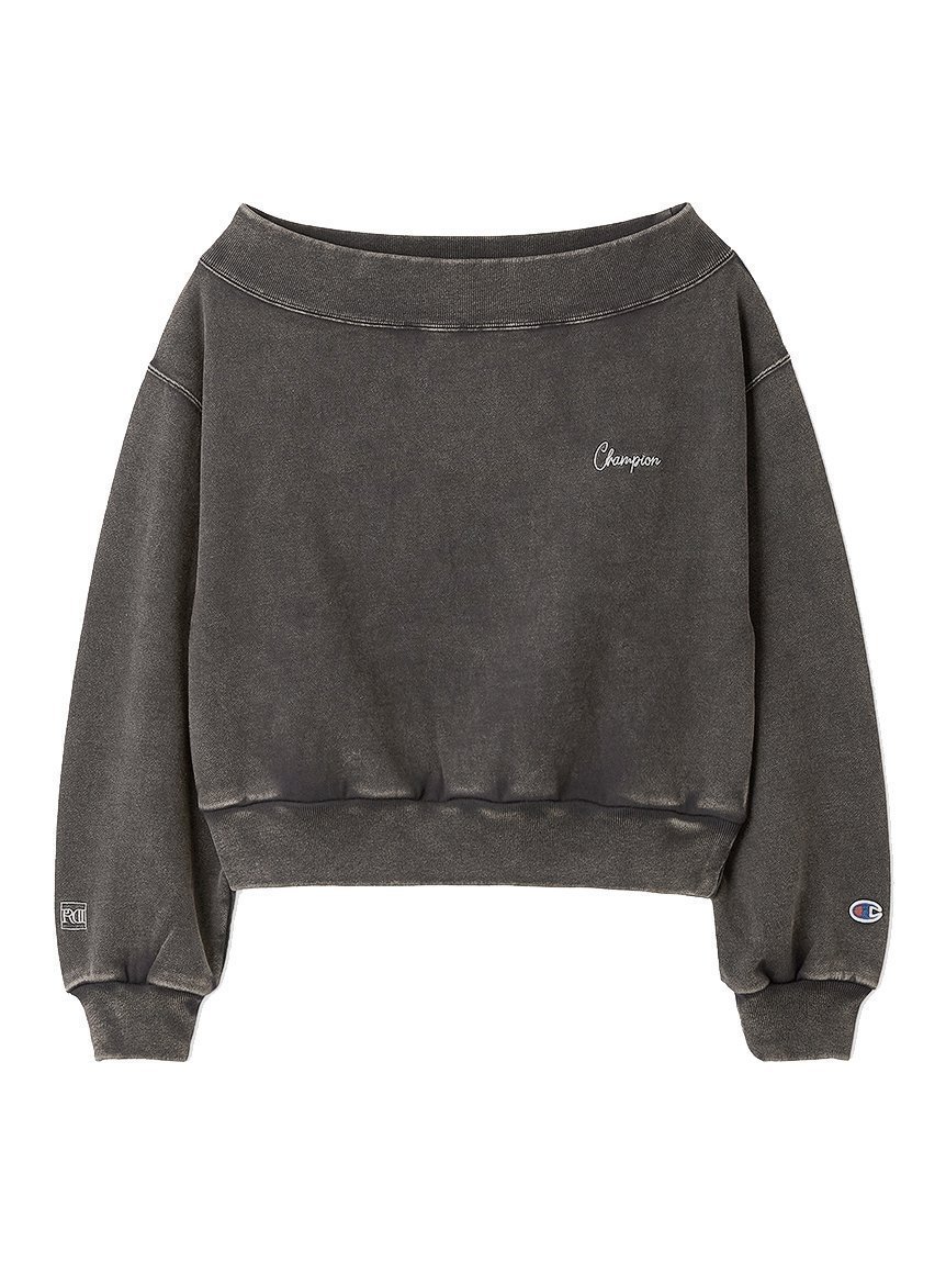 【フレイ アイディー/FRAY I.D】のChampion】オフショルスウェット 人気、トレンドファッション・服の通販 founy(ファニー) 　ファッション　Fashion　レディースファッション　Fashion for Women　トップス・カットソー　Cut & Sew Tops　レディースパーカー・カジュアルフーディー　Casual Hoodies & Sweatshirts　スウェット・クルーネックトップス　Sweatshirts & Crewnecks / Relaxed Fit Sweat Tops　オレンジ　Orange　ヴィンテージ　Vintage Style　春　Spring　秋　Autumn　ショルダー　Shoulder, Shoulder Strap　スウェット / スエット　Sweatshirt, Sweatwear　スマート　Smart, Elegant　スリーブ　Sleeve, Long Sleeve / Short Sleeve　デニム　Denim, Jeans Material　トレンド　Trend, Trending Now　パターン　Pattern, Design Print　ユーズド　Used, Vintage-Look　S/S・春夏　SS, Spring/Summer, Warm Season　夏　Summer　 other-1|ID: prp329100004732862 ipo3291000000034186698