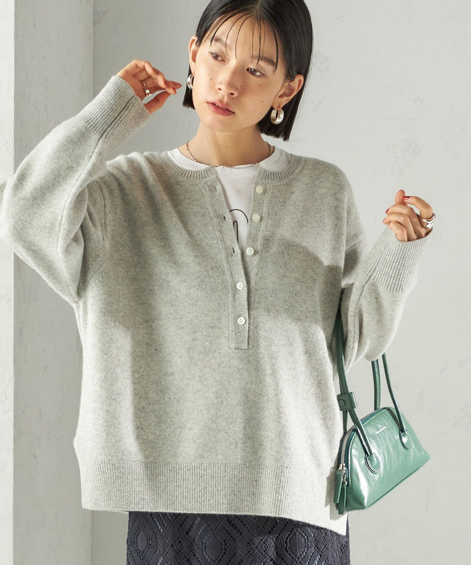 【シップス フォー ウィメン/SHIPS】の《一部 》 手洗い可能 ウール カシミヤ 2WAY プルオーバー インテリア・キッズ・メンズ・レディースファッション・服の通販 founy(ファニー) 　ファッション　Fashion　レディースファッション　Fashion for Women　トップス・カットソー　Cut & Sew Tops　カジュアルプルオーバー・ニットトップス　Pullovers & Knit Tops / Casual Pullovers　インナー　Innerwear　ジャケット　Jacket, Outerwear　デニム　Denim, Jeans Material　バランス　Balance, Style Balance　ポケット　Pocket, Pocket Detail　ミュール　Mule, Backless Shoes　ワイド　Wide, Wide Fit　おすすめ　Recommended / Our Picks　2025年　2025　2025-2026秋冬・A/W　Autumn/Winter 2025–26 AW25–26　ライトグレー|ID: prp329100004732885 ipo3291000000034277769