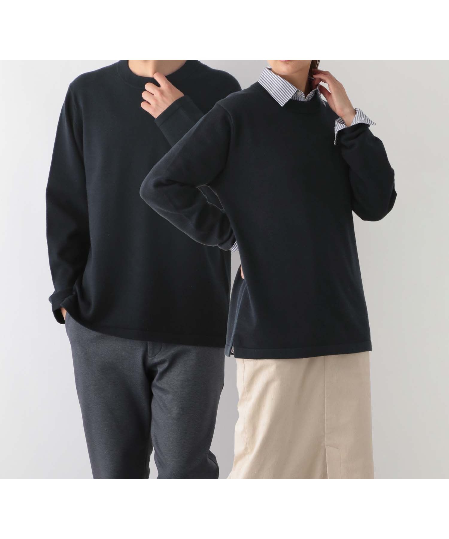 【グローバルワーク/GLOBAL WORK】のメルティクルーネックプルオーバー/116346 インテリア・キッズ・メンズ・レディースファッション・服の通販 founy(ファニー) 　ファッション　Fashion　レディースファッション　Fashion for Women　トップス・カットソー　Cut & Sew Tops　カジュアルプルオーバー・ニットトップス　Pullovers & Knit Tops / Casual Pullovers　2023年　2023　2023-2024秋冬・A/W　Autumn/Winter 2023–24 AW23–24　ジャケット　Jacket, Outerwear　A/W・秋冬　Autumn/Winter　ネイビー88|ID: prp329100004732915 ipo3291000000034531606