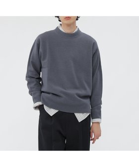【マーガレット ハウエル/MARGARET HOWELL / MEN】のFELTED ROUGH WOOL KNITWEAR 人気、トレンドファッション・服の通販 founy(ファニー) ファッション Fashion メンズファッション Fashion for Men シンプル Simple, Minimal スウェット / スエット Sweatshirt, Sweatwear メルトン Melton, Heavy Wool リラックス Relax, Relaxed Fit |ID:prp329100004732922