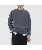 【マーガレット ハウエル/MARGARET HOWELL / MEN】のFELTED ROUGH WOOL KNITWEAR 人気、トレンドファッション・服の通販 founy(ファニー) ファッション Fashion メンズファッション Fashion for Men シンプル Simple, Minimal スウェット / スエット Sweatshirt, Sweatwear メルトン Melton, Heavy Wool リラックス Relax, Relaxed Fit thumbnail MID BLUE3|ID: prp329100004732922 ipo3291000000034187170