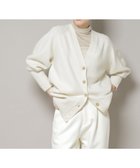 【ナノ ユニバース/nano universe】のAQUAウールカシミヤVネックカーディガン オフホワイト1|ID:prp329100004732929