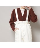 【ナノ ユニバース/nano universe】のAQUAウールカシミヤVネックカーディガン ブラウン|ID:prp329100004732929