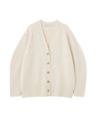 【ナノ ユニバース/nano universe】のAQUAウールカシミヤVネックカーディガン オフホワイト1|ID:prp329100004732929