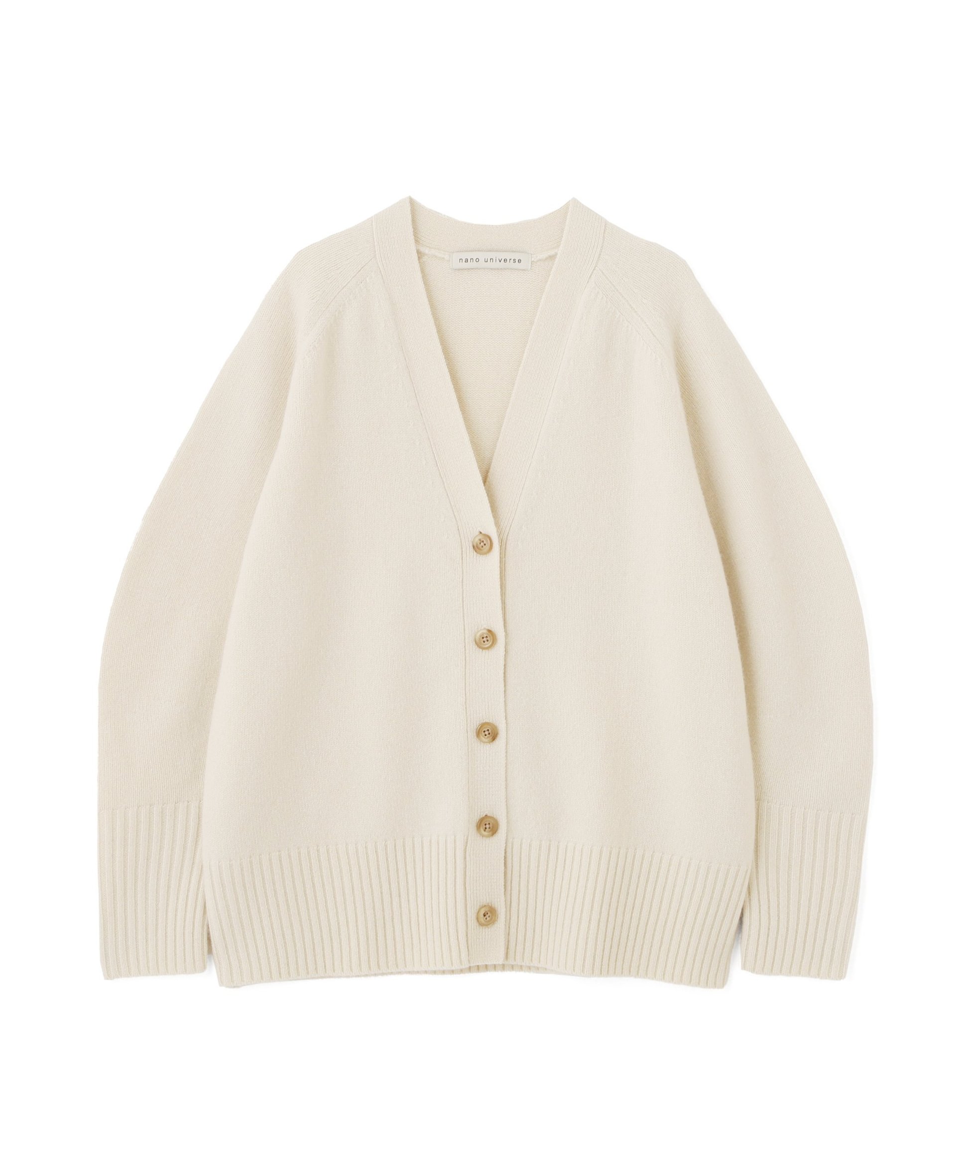 【ナノ ユニバース/nano universe】のAQUAウールカシミヤVネックカーディガン インテリア・キッズ・メンズ・レディースファッション・服の通販 founy(ファニー) ファッション Fashion レディースファッション Fashion for Women トップス・カットソー Cut & Sew Tops カーディガン・羽織り Layered Style Cardigans Vネックトップス V-Neck Tops / V-Cut Neckline Shirts インナー Innerwear カーディガン Cardigan, Knitwear スリット Slit, Slit Detail バランス Balance, Style Balance A/W・秋冬 Autumn/Winter エレガント 上品 Elegant 2025年 2025 2025-2026秋冬・A/W Autumn/Winter 2025–26 AW25–26 オフホワイト1|ID: prp329100004732929 ipo3291000000034851707